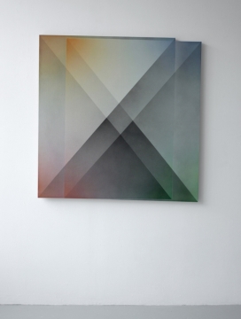 Flat Prism A, 2019, acrylic on linen, 122 x 124cm